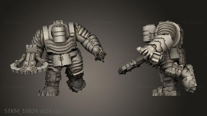 Figurines heroes, monsters and demons (Brazer Tank Hunters, STKM_10824) 3D models for cnc