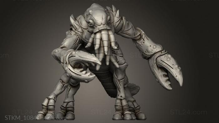 Figurines heroes, monsters and demons (Cthuul, STKM_10843) 3D models for cnc