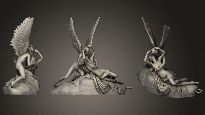 Figurines heroes, monsters and demons (Psyche Revived By Cupids Kiss, STKM_1085) 3D models for cnc