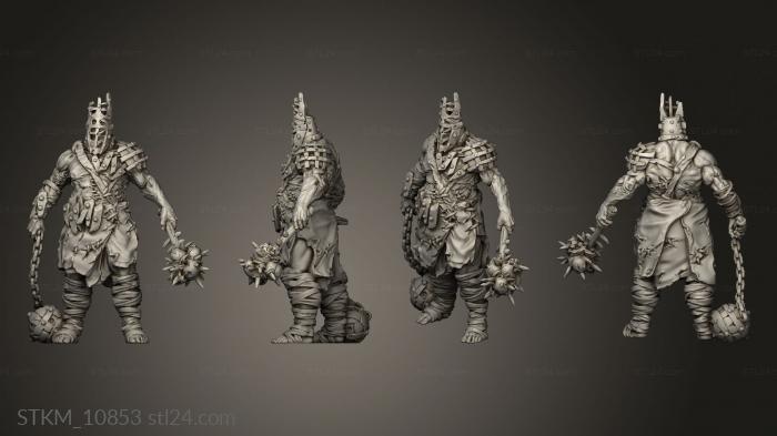 Figurines heroes, monsters and demons (The Cult Flesh mer, STKM_10853) 3D models for cnc