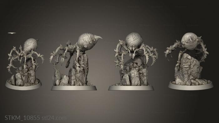 Figurines heroes, monsters and demons (Creature Giant Spider, STKM_10855) 3D models for cnc