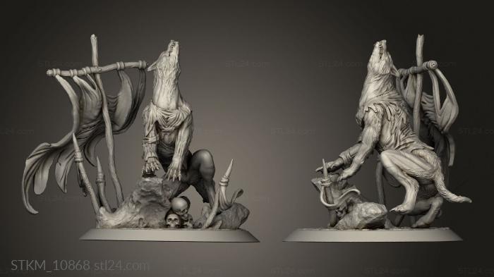 Figurines heroes, monsters and demons (Abrakadabra SONS THE BLOOD MOON, STKM_10868) 3D models for cnc