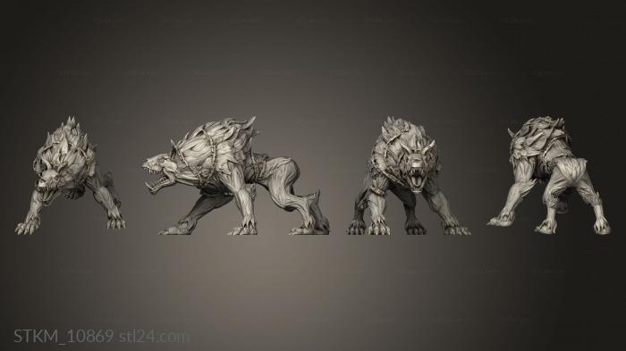 Figurines heroes, monsters and demons (Wizard Guild, STKM_10869) 3D models for cnc