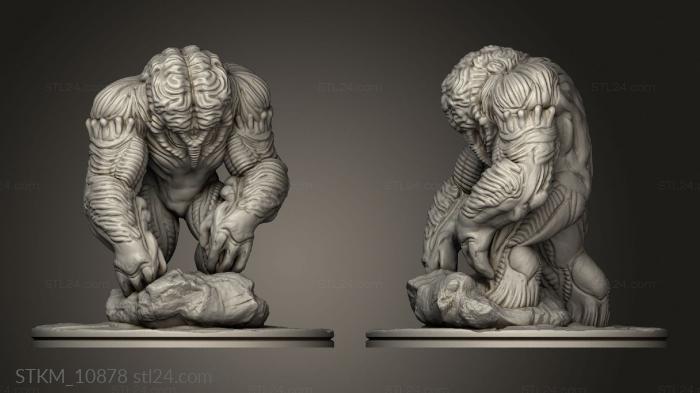 Figurines heroes, monsters and demons (Brain Golem, STKM_10878) 3D models for cnc