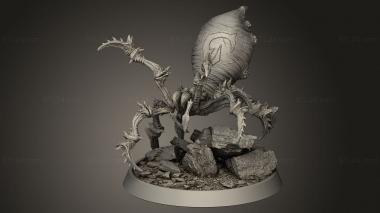 Figurines heroes, monsters and demons (Creature Giant Spider, STKM_10880) 3D models for cnc