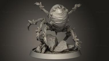 Figurines heroes, monsters and demons (Creature Giant Spider, STKM_10880) 3D models for cnc