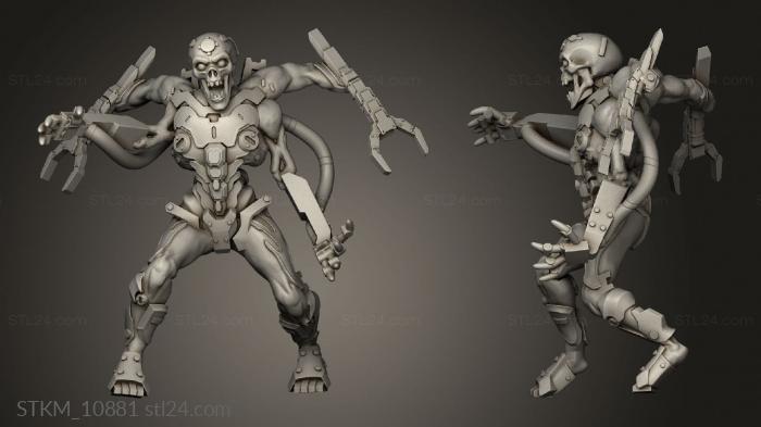 Figurines heroes, monsters and demons (Cybermorph, STKM_10881) 3D models for cnc