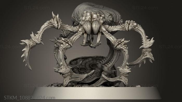 Figurines heroes, monsters and demons (Creature Giant Spider, STKM_10882) 3D models for cnc