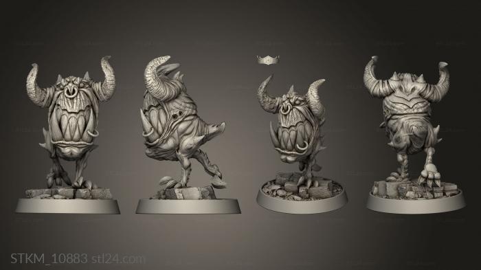 Figurines heroes, monsters and demons (Creature Squig, STKM_10883) 3D models for cnc