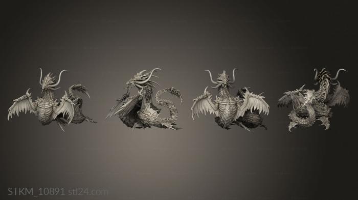 Figurines heroes, monsters and demons (Leviathan, STKM_10891) 3D models for cnc