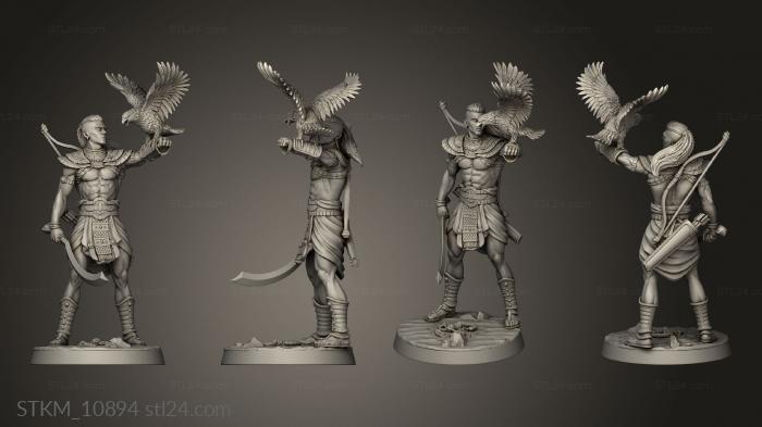 Figurines heroes, monsters and demons (Ammon the Eagle Warrior Ranger, STKM_10894) 3D models for cnc
