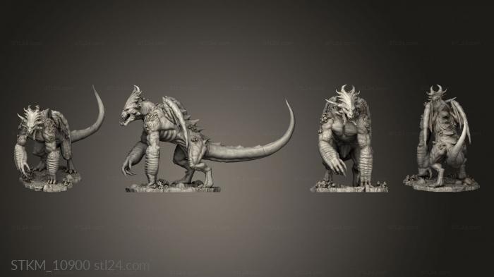 Figurines heroes, monsters and demons (Zuth, STKM_10900) 3D models for cnc