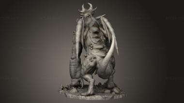 Figurines heroes, monsters and demons (Zuth, STKM_10900) 3D models for cnc