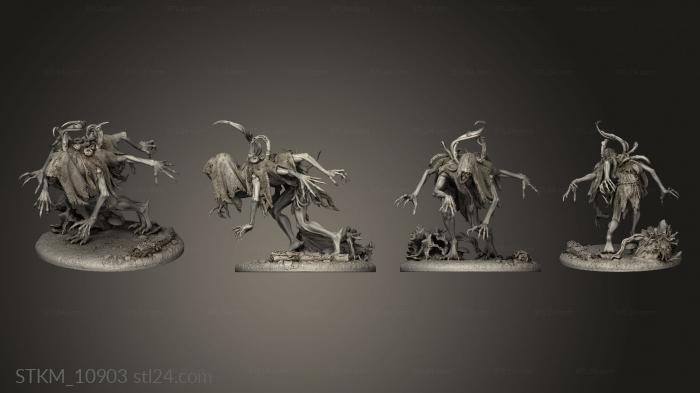 Figurines heroes, monsters and demons (The Worthy Prey Shadow Beast, STKM_10903) 3D models for cnc