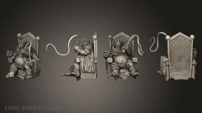 Figurines heroes, monsters and demons (Goblin King, STKM_10904) 3D models for cnc