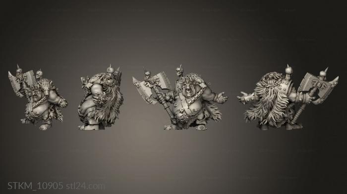 Figurines heroes, monsters and demons (Goblin Kings king bane, STKM_10905) 3D models for cnc