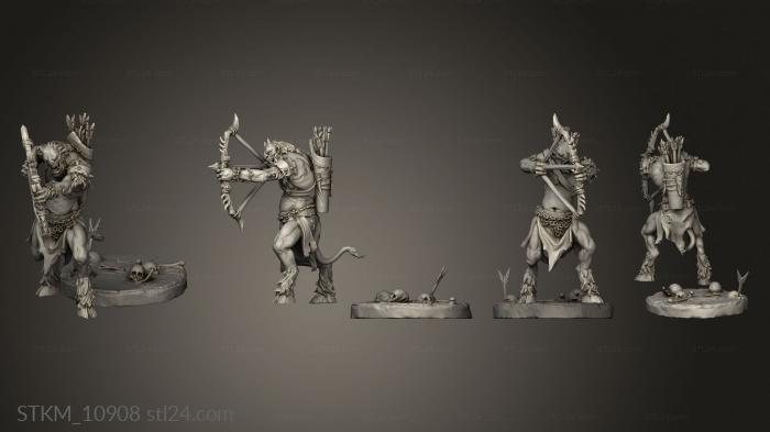 Figurines heroes, monsters and demons (Beastmen Capra hunter, STKM_10908) 3D models for cnc
