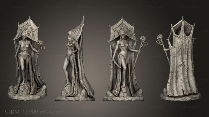 Figurines heroes, monsters and demons (priestess, STKM_10909) 3D models for cnc