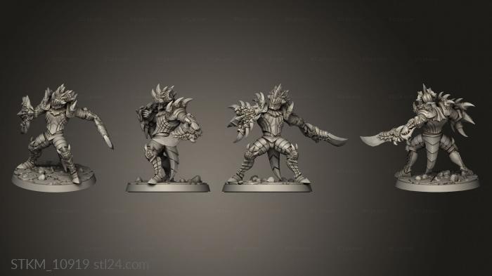 Figurines heroes, monsters and demons (Monster Hunters Azzidesh, STKM_10919) 3D models for cnc