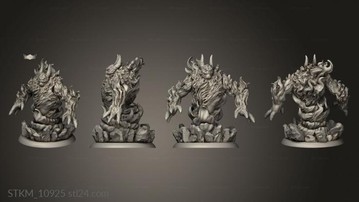 Figurines heroes, monsters and demons (Fire Elemental, STKM_10925) 3D models for cnc