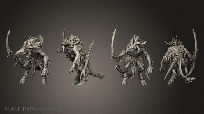 Figurines heroes, monsters and demons (Avian Chosen Bow, STKM_10926) 3D models for cnc