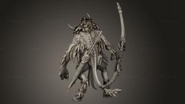 Figurines heroes, monsters and demons (Avian Chosen Bow, STKM_10926) 3D models for cnc