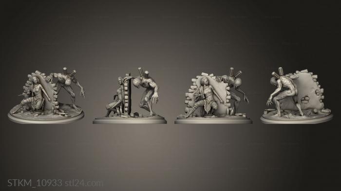 Figurines heroes, monsters and demons (Senua, STKM_10933) 3D models for cnc