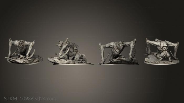 Figurines heroes, monsters and demons (Immortalis Cling Bats Bat Scream, STKM_10936) 3D models for cnc