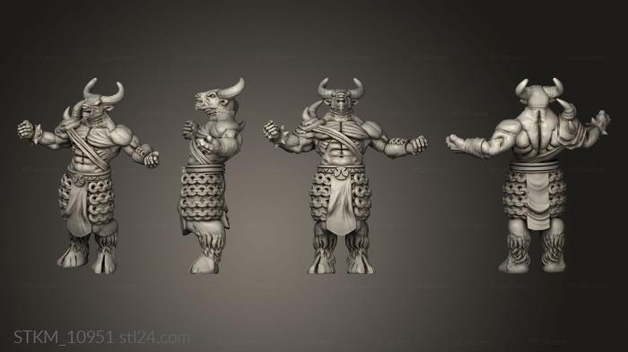 Figurines heroes, monsters and demons (Weapons Minotaur WW, STKM_10951) 3D models for cnc