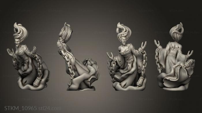 Figurines heroes, monsters and demons (Characters BANSHEE, STKM_10965) 3D models for cnc