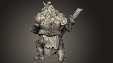 Figurines heroes, monsters and demons (Barbarians Trolls Ferin Troll, STKM_10976) 3D models for cnc