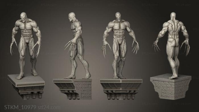 Figurines heroes, monsters and demons (oxin toxin, STKM_10979) 3D models for cnc