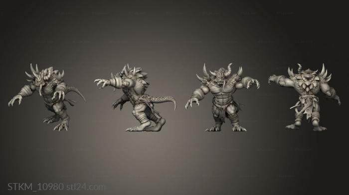 Figurines heroes, monsters and demons (Drakkisath Wyrm Wracked Atrocity, STKM_10980) 3D models for cnc
