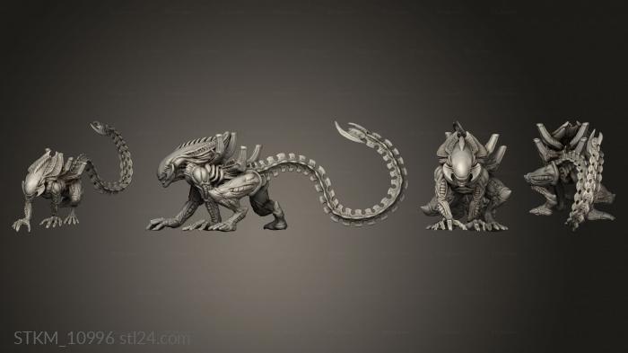 Figurines heroes, monsters and demons (XENO BROOD ALPHA WARRIOR, STKM_10996) 3D models for cnc