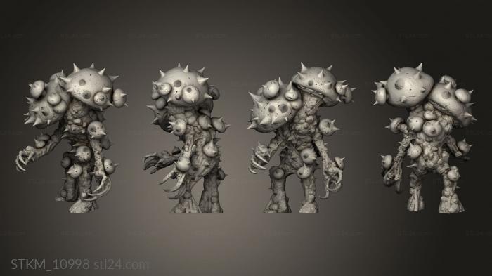 Figurines heroes, monsters and demons (Nightmare Grotto Fungi Mushroom Men, STKM_10998) 3D models for cnc