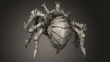 Figurines heroes, monsters and demons (The Queens Web Underworld Arachnis Male, STKM_11002) 3D models for cnc