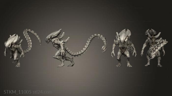 Figurines heroes, monsters and demons (XENO BROOD DOMINATOR, STKM_11005) 3D models for cnc