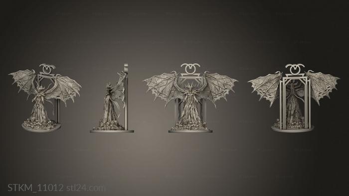 Figurines heroes, monsters and demons (Tarot The Devil arch, STKM_11012) 3D models for cnc