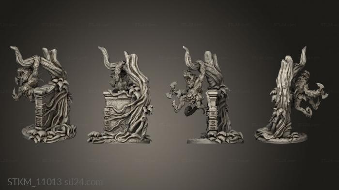 Figurines heroes, monsters and demons (Agama Chameleons, STKM_11013) 3D models for cnc