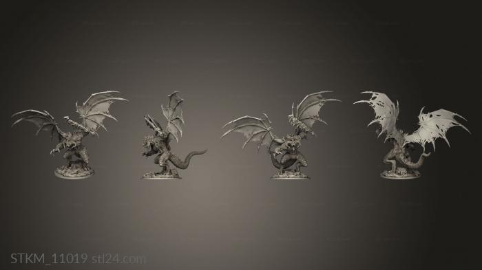 Figurines heroes, monsters and demons (Balrog Barlog, STKM_11019) 3D models for cnc