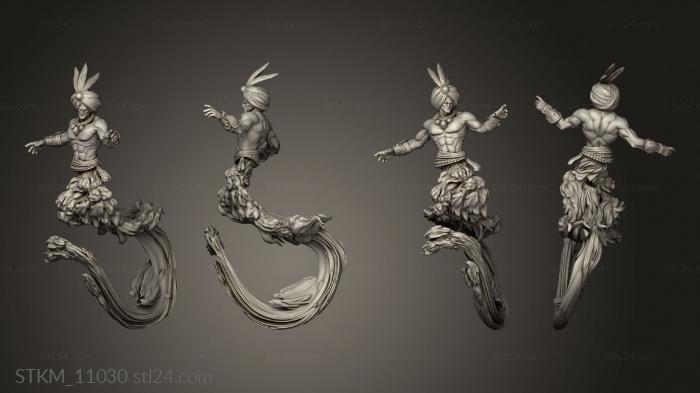 Figurines heroes, monsters and demons (Aladdin Genie, STKM_11030) 3D models for cnc