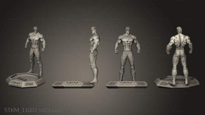 Figurines heroes, monsters and demons (Hokuto Ken, STKM_11031) 3D models for cnc