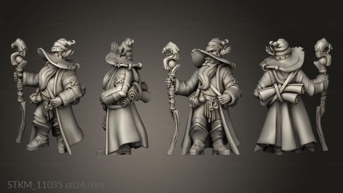 Figurines heroes, monsters and demons (Wizard Guild Hero, STKM_11035) 3D models for cnc