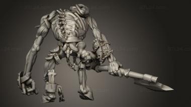 Figurines heroes, monsters and demons (Across the Realms Minotaur Skeleton, STKM_11038) 3D models for cnc