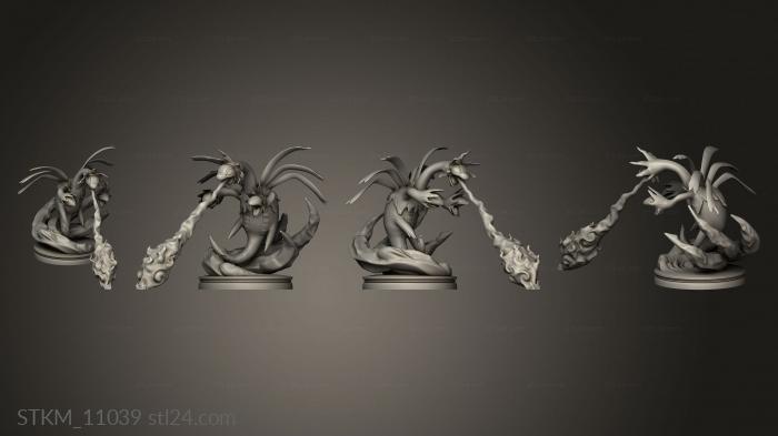 Figurines heroes, monsters and demons (Hydreigon Pokemon, STKM_11039) 3D models for cnc