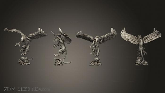 Figurines heroes, monsters and demons (Kerubtheoured Griffin Kerub the oured, STKM_11050) 3D models for cnc