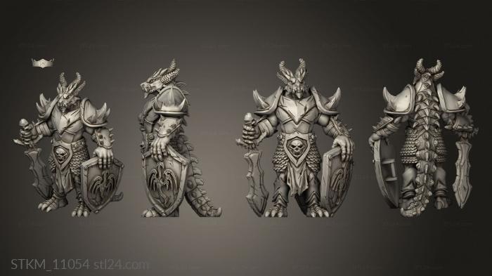 Figurines heroes, monsters and demons (Dragonborn, STKM_11054) 3D models for cnc