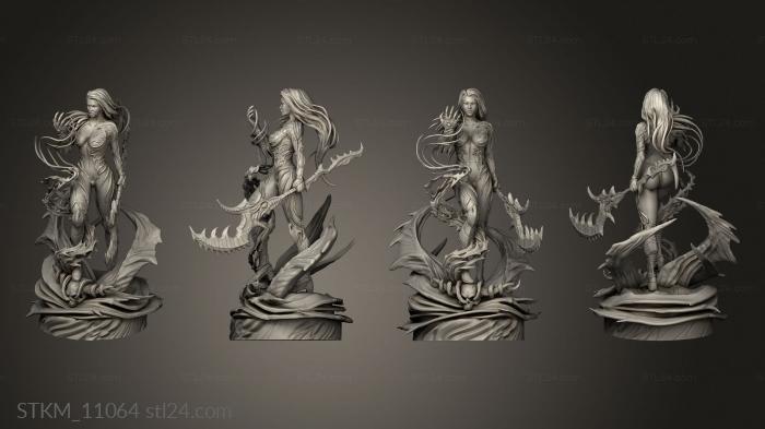 Figurines heroes, monsters and demons (Witchblade Sara Pezzini Cortado, STKM_11064) 3D models for cnc