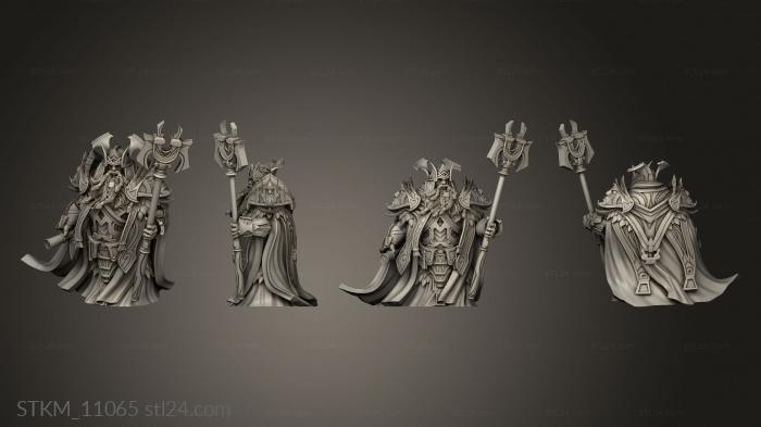 Figurines heroes, monsters and demons (Clan King Thrag Steelhammer, STKM_11065) 3D models for cnc