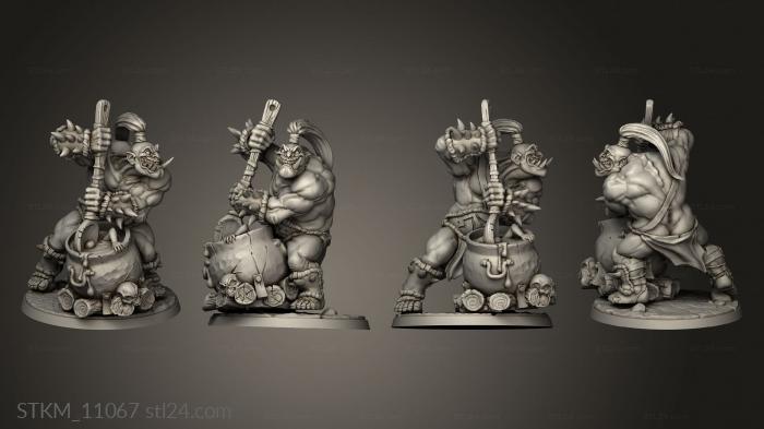 Figurines heroes, monsters and demons (Ogre Marauders Burtz stew, STKM_11067) 3D models for cnc